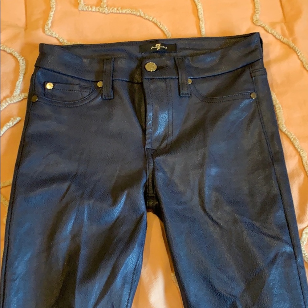 7 for all mankind snakeskin pants